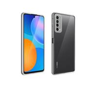 Coque Huawei P smart 2021 Souple et Film Verre Trempé Dureté 9H noir