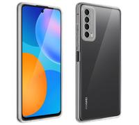 Coque Huawei P smart 2021 Souple et Film Verre Trempé Dureté 9H noir