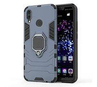 Coque Huawei P Smart Plus/Nova 3i, MHHQ 2 en 1 Armour Style Robuste Hybrides Double Couche Armure Defender TPU + PC Case Cover avec Support Magnétique Car Mount pour Huawei Nova 3i -Black Plus Gray