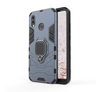 Coque Huawei P20 Lite, CHcase 2 en 1 Armour style robuste hybrides double couche Armure Defender TPU + PC Hard coques Case Cover avec Support Magnétique Car Mount pour Huawei P20 Lite -Black Plus Gray