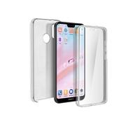 Coque Huawei P20 Lite Protection Silicone + Arrière Polycarbonate Transparent