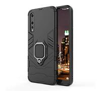 Coque Huawei P20 Pro, CHcase 2 en 1 Armour Style Robuste Hybrides Double Couche Armure Defender TPU + PC Hard Coques Case Cover avec Support Magnétique Car Mount pour Huawei P20 Pro -All Black