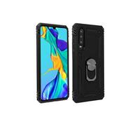 Coque Huawei P30 Bi matières Bague Support Vidéo noir