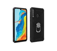 Coque Huawei P30 Lite Bi matières Bague Support Vidéo noir