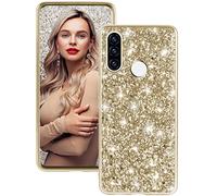 Coque Huawei P30 Lite Coque Huawei P30 Lite Coque de protection pour Huawei P30 Lite avec paillettes antichoc anti-rayures à 360 degrés pour Huawei P30 Lite Coque originale ultra fine (or)