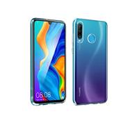 Coque Huawei P30 Lite Silicone et Film Verre Trempé 9H Contour noir