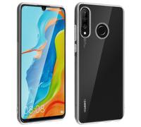 Coque Huawei P30 Lite Silicone Gel et Film Ecran Verre Trempé transparent