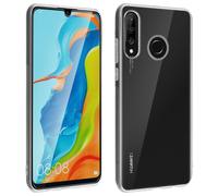 Coque Huawei P30 Lite Silicone Gel et Film Ecran Verre Trempé transparent