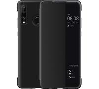Coque Huawei P30 Lite, Smart View Étui À Rabat En Cuir, Mode D'économie D'énergie Protección Integral P30lite,Noir