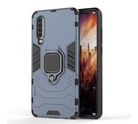Coque Huawei P30 Pro, MHHQ 2 en 1 Armour style robuste hybrides double couche Armure Defender TPU + PC Case Cover avec Support Magnétique Car Mount pour Huawei P30 Pro -Black Plus Gray