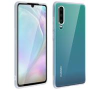 Coque et film de protection - Huawei - P30 - Silicone gel - Verre trempé - Noir