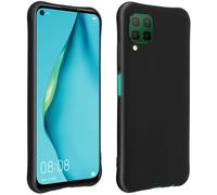 Coque Huawei P40 Lite Protection Silicone Gel Flexible Coins Bumper Noir
