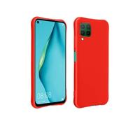 Coque Huawei P40 Lite Protection Silicone Gel Flexible Coins Bumper Rouge