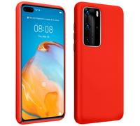 Coque Huawei P40 Pro Semi-rigide Mat Finition Soft Touch Compatible Qi Rouge
