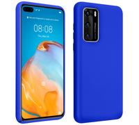 Coque Huawei P40 Silicone Semi-rigide Finition Soft Touch Bleu