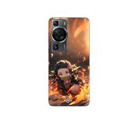 Coque Huawei P60 Demon Slayer Nezuko 3d Art Anime Manga Copie