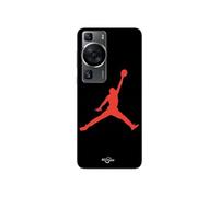 Coque - MANIACASE - Huawei P60 - Jordan logo 23 - Couleur rouge - Souple
