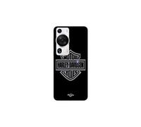 Coque Huawei P60 Pro Harley Davidson Logo Motor Sycles Gris Front Noir