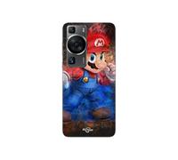 Coque - MANIACASE - Huawei P60 - Super Mario Bros - Souple - Noir