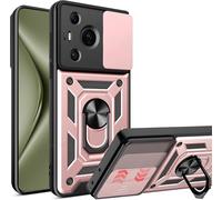 Coque Huawei Pura 70 Pro 5g / Pura 70 Pro Plus 5g - Protection Caméra, Anneau Rotatif 360° & Support Magnétique Voiture, Tpu Pc Anti-Choc Grade Militaire - Or Rose