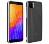 Avizar, coque gel, backcover pour Huawei Y5p, frosted case, Transparent
