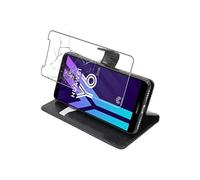 ebestStar - Coque Compatible avec Huawei Y6 2018 Etui PU Cuir Housse Portefeuille Porte-Cartes Support Stand, Noir + Film Protection écran Verre Trempé [Appareil: 152.4 x 73 x 7.8mm, 5.7'']