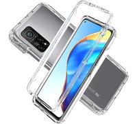 Coque Hybride 2-En-1 Pour Xiaomi Mi 10t / Mi 10t Pro 5g - Protection 360° Full Body Anti-Chocs, Avant Tpu Souple + Dos Pc Rigide, Transparente, Accès Facile Aux Ports Et Boutons