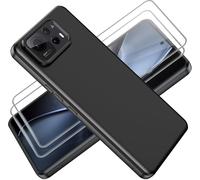 Coque Hybride Asus Zenfone 12 Ultra + Verre Trempé - Tpu Mat Antichoc Antirayures Anti-Jaunissement Avec Béquille - Noir