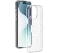 Coque hybride BigBen Connected compatible MagSafe pour iPhone 16 Pro Transparent