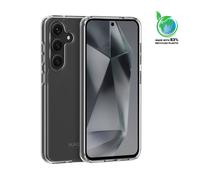 Coque hybride invisible fabriqué avec 83% de plastique recyclé pour Samsung Galaxy S25 5G, Transparente