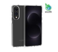 Coque hybride invisible fabriqué avec 83% de plastique recyclé pour Samsung Galaxy S25 Edge, Transparente