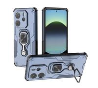 Coque Hybride Tpu Pc Avec Support En Métal Pour Redmi Note 14 4g, Bleu