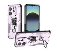 Coque Hybride Tpu Pc Avec Support En Métal Pour Redmi Note 14 4g, Violet