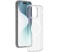 Coque hybride BigBen Connected compatible MagSafe pour iPhone 16 Pro Transparent