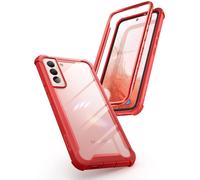 Coque i-Blason Ares Series con ue pour le Galaxy S22 (version 2022) : coque transparente robuste sans protection d' cran int gr e (rouge)