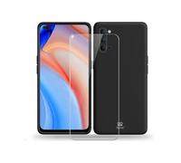 Coque IBROZ Oppo Reno 4 Coque noir + Verre trempé