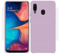 Coque IBROZ Samsung A20e Liquid Silicone rose poudré