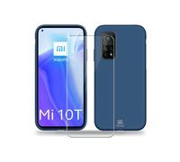 Coque IBROZ Xiaomi Mi 10T Coque bleu + Verre trempé