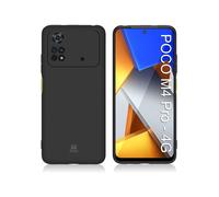 Ibroz Coque Antichoc noir + verre trempé pour Xiaomi Poco M4 pro 4G