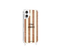 Coque imprimée La coque Française MagSafe Ciao Amore avec anneau Beige pour iPhone 17