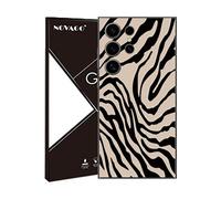 Coque imprimée pour Samsung Galaxy S24 Ultra 5G - Ensemble de Protection Complet avec 2 Films de Verre Trempé - Motif Trait noir