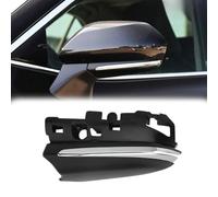 Coque inférieure de rétroviseur côté gauche avec garniture compatible avec Toyota Camry 2018-2023 et Avalon 2019-2022, plastique noir sans trou pour appareil photo