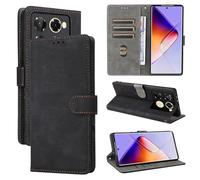 Coque Infinix Note 40 Pro 5G/40 Pro Plus 5G, [Technologie de Blocage RFID] Etui pour Infinix Note 40 Pro 5G/40 Pro Plus 5G avec Fonction Stand-Noir