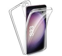 Coque intégrale 360°- Compatible Samsung Galaxy S23 - Double protection transparente