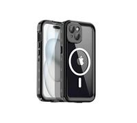 Coque Intégrale 360° pour iPhone 15 Compatible MagSafe Etanche IP68 Shellbox Noir