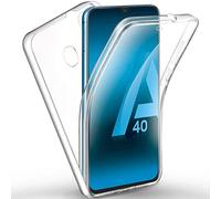 Coque Intégrale 360 pour Samsung Galaxy A12 A5 A6 A7 A8 A9 A21S A20E A50 A70 A40 A10 A41 A42 A51 A71 Double Face TPU Clair Funda, Transparent, pour Galaxy A8 2018