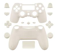 Coque intégrale avec boutons pour manette sans fil PS4 (blanc)