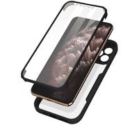 Coque iPhone 11 Pro Max Dos Plexiglas Avant Polymère Antichoc Contour noir