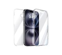 Coque Intégrale - AVIZAR - iPhone 16 Plus - Transparent - Protection Complète - Bord Caméra Surélevé
