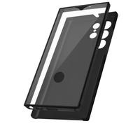 Coque intégrale - AVIZAR - Samsung Galaxy S22 Ultra - Souple - Noir - Protection 360°